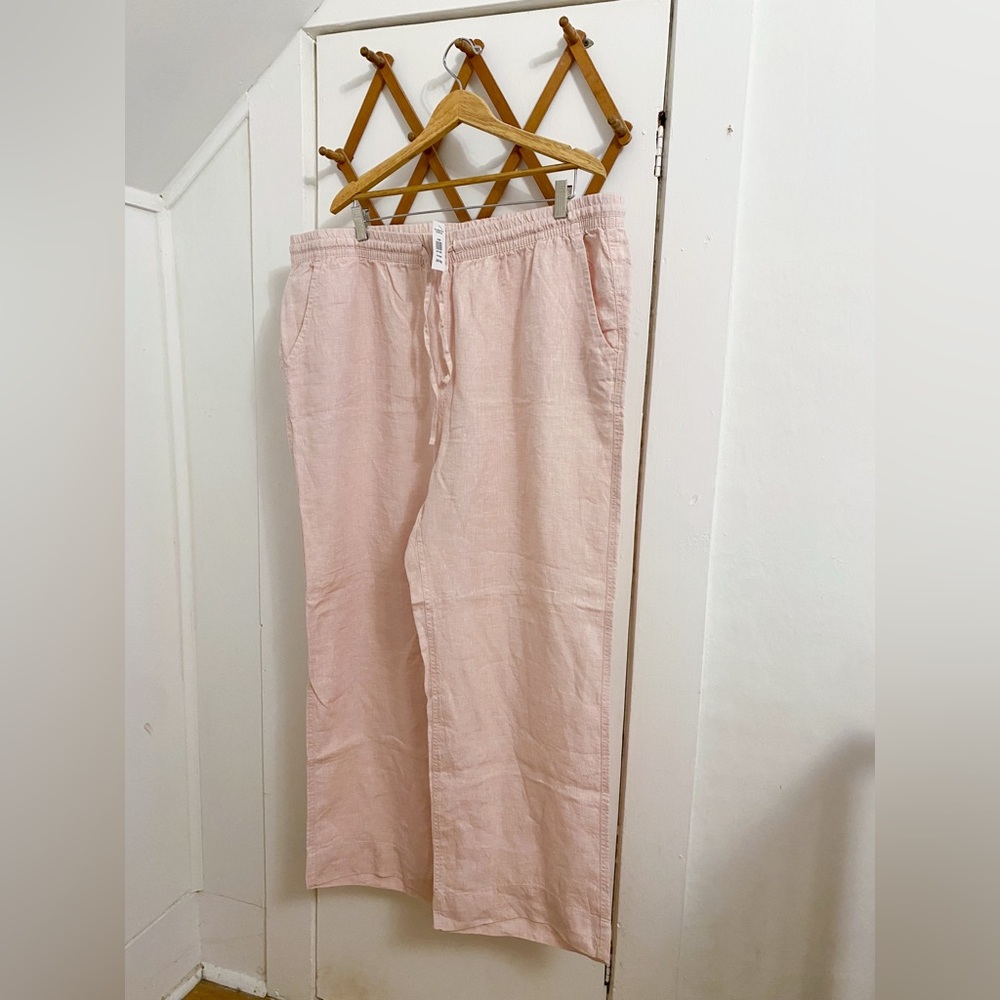 NWT L.L. Bean Women's Light Pink Drawstring Pants